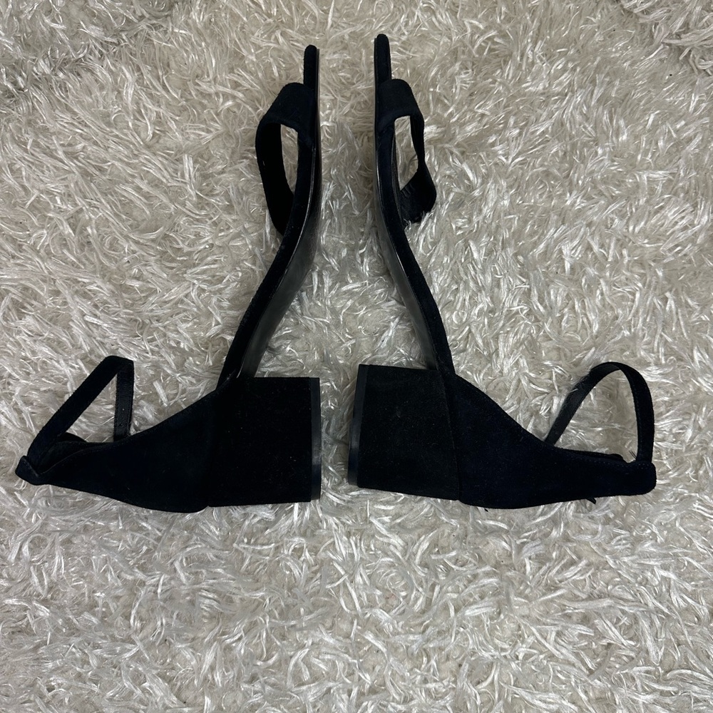 Steve Madden Irene Black Suede Block Heeled Pump Women’s 9.5 - Picture 7 of 9